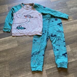 Polarn O Pyret car leggings and shirt set